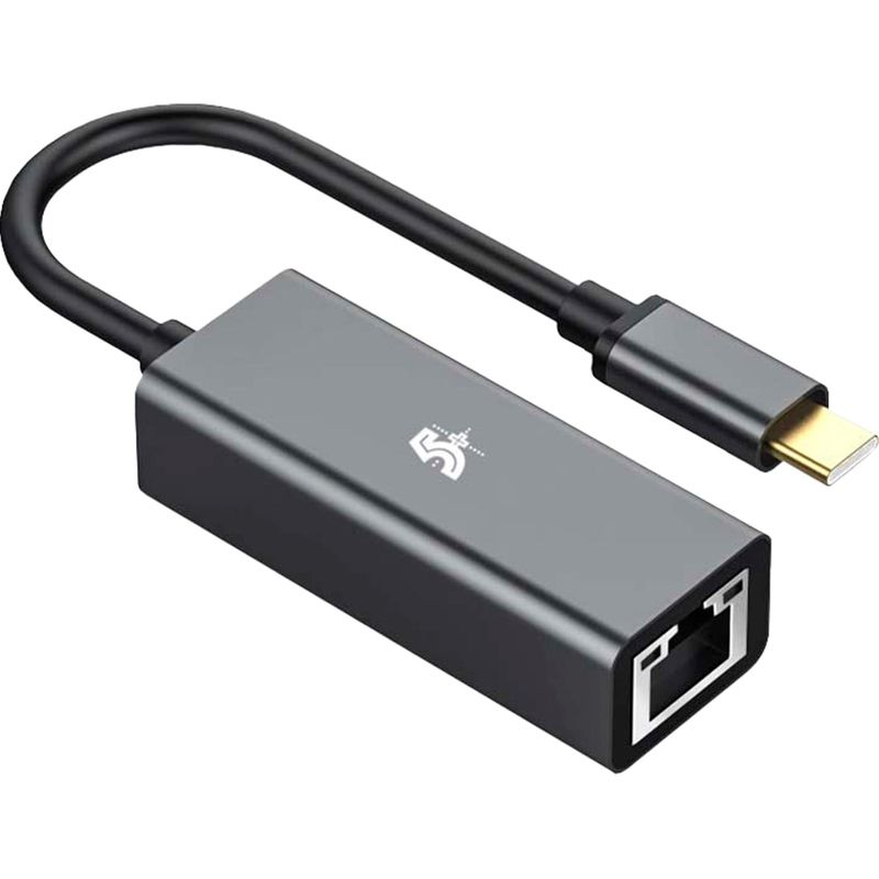 Cabo adaptador Conversor USB C para LAN RJ45 ATC-06 5+