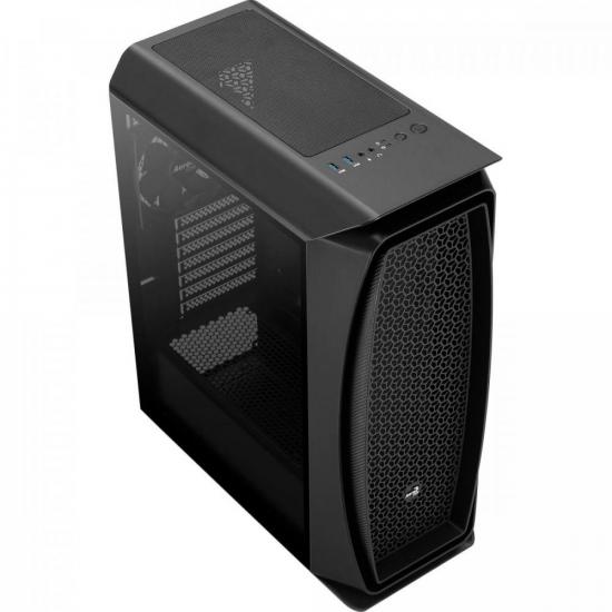 Gabinete Gamer Mid Tower Aero One Preto AEROCOOL