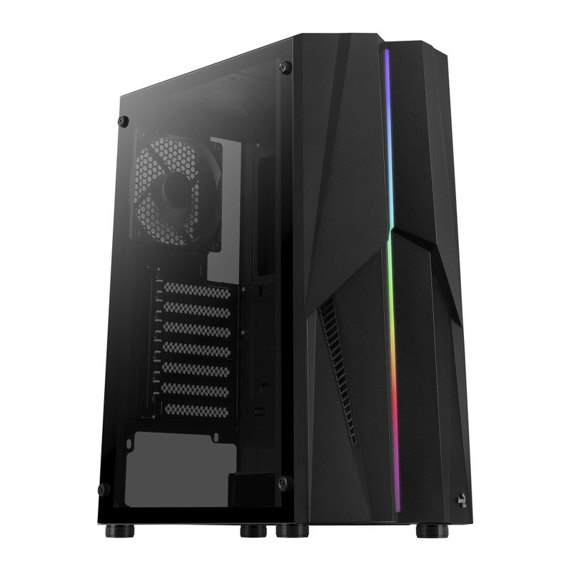 Gabinete Gamer Mid Tower Mecha RGB Aerocool - 0