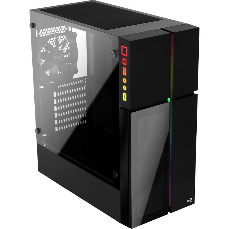 Gabinete Gamer Mid Tower PLAYA RGB Vidro Temperado AEROCOOL