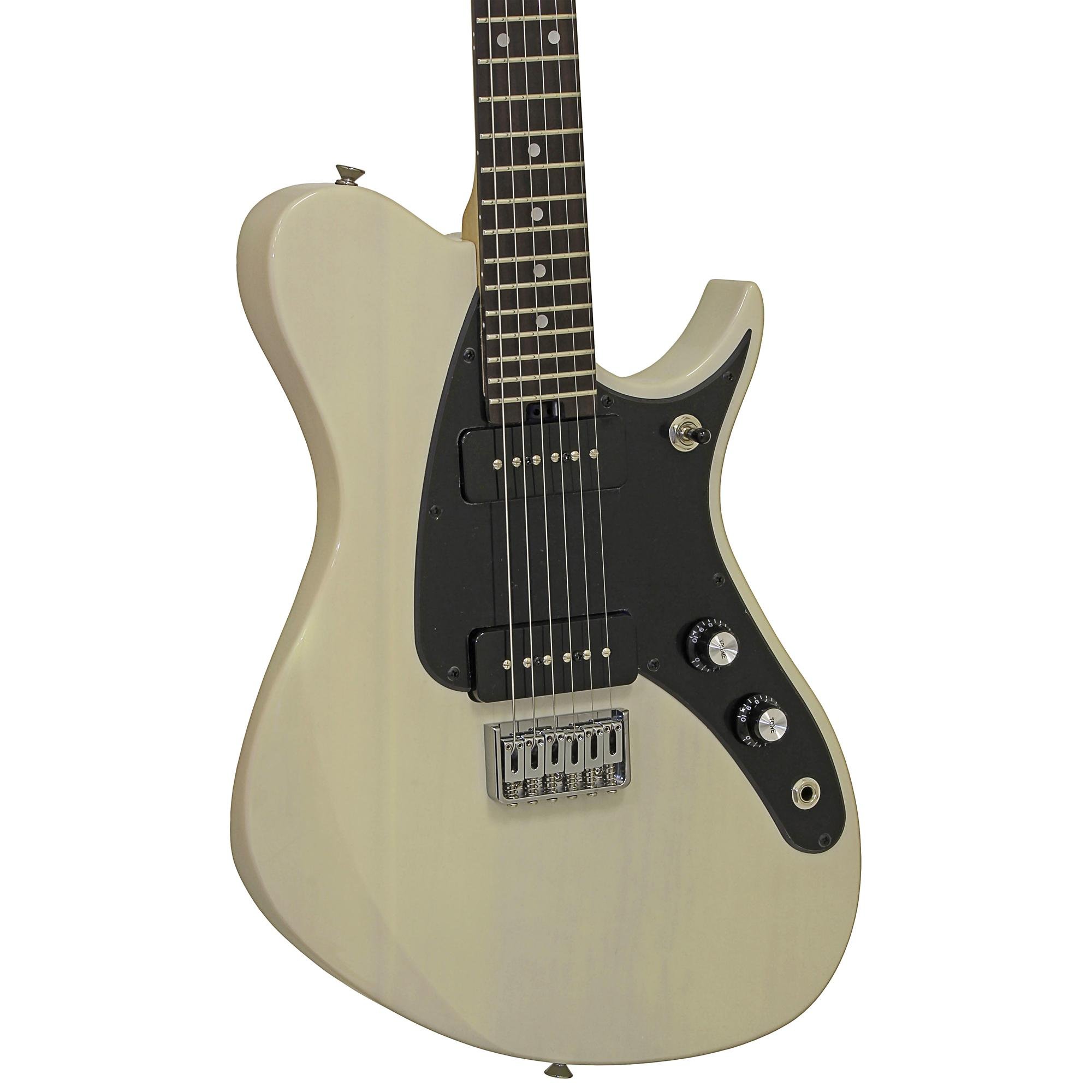 Guitarra Aria Pro II J-2 See-Through Vintage White 1
