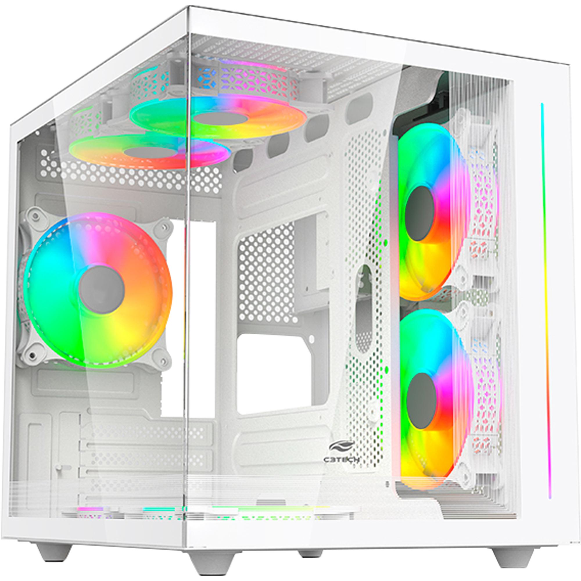 Gabinete Gamer Aquarius C3Tech MT-G810 Sem Fans Branco