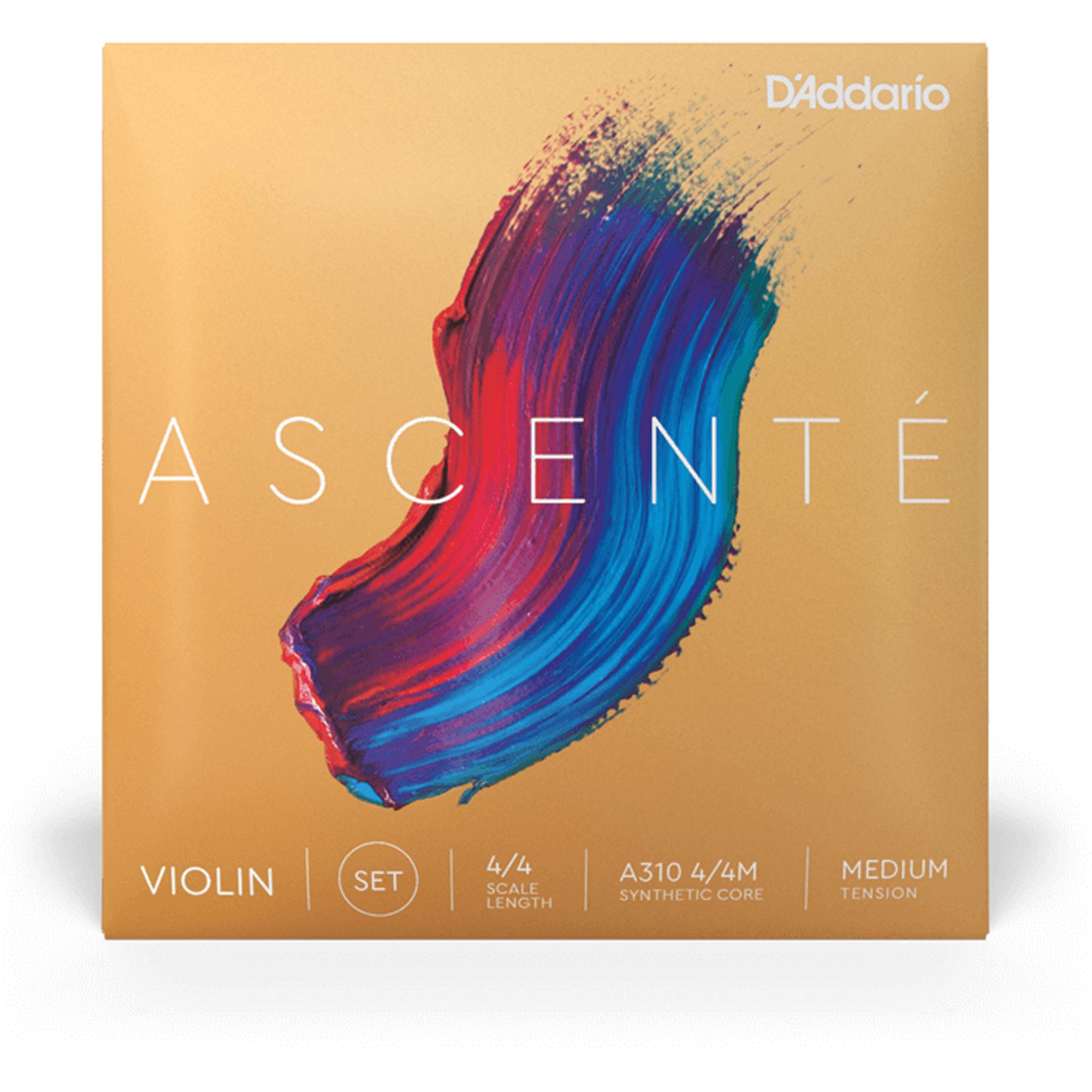 Encordoamento Violino Tensao Media D Addario Ascente A310 4/4M