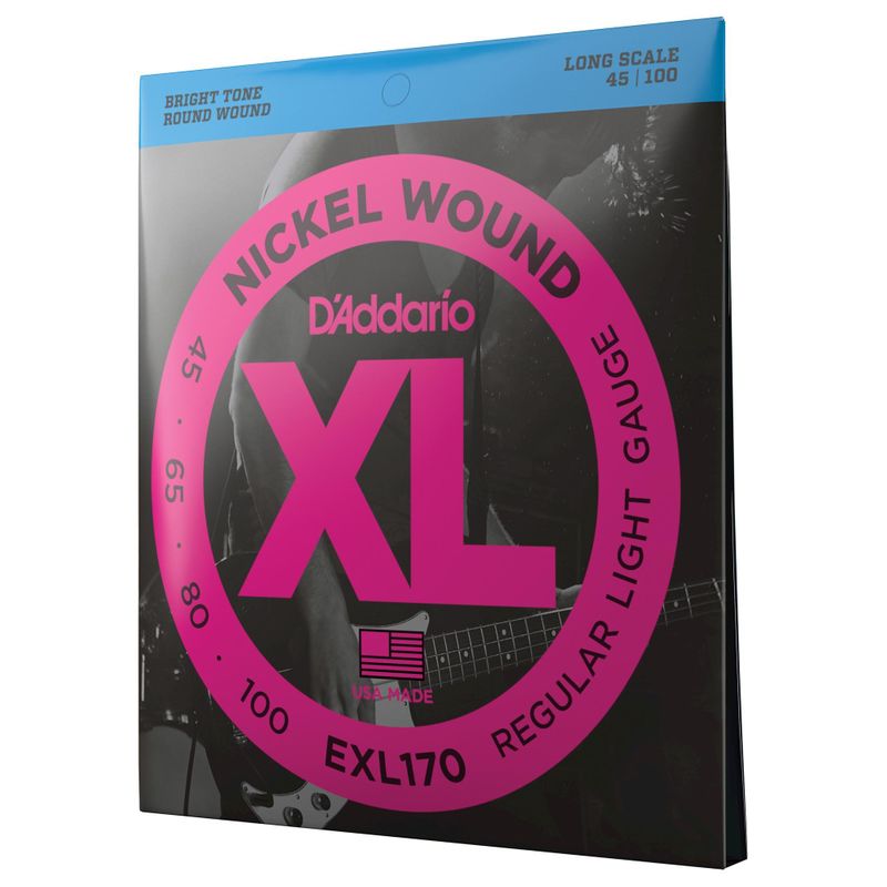Encordoamento Para Contrabaixo 4 Cordas EXL170 0.45 D Addario