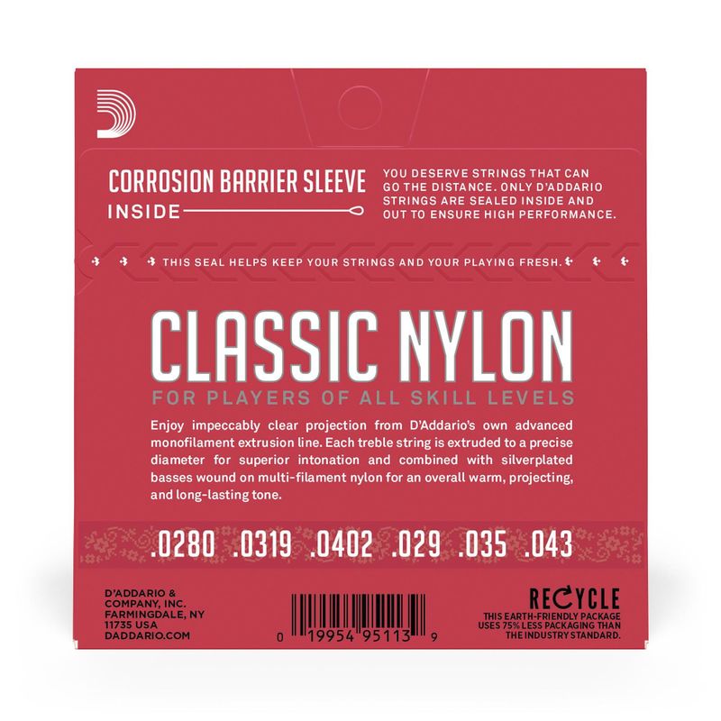 Encordoamento para Violão em Nylon EJ27N D Addario