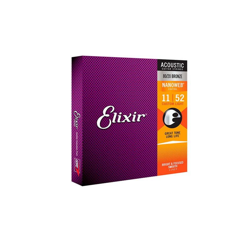 Encordoamento p/ Violão .011 Nanoweb 11027 ELIXIR