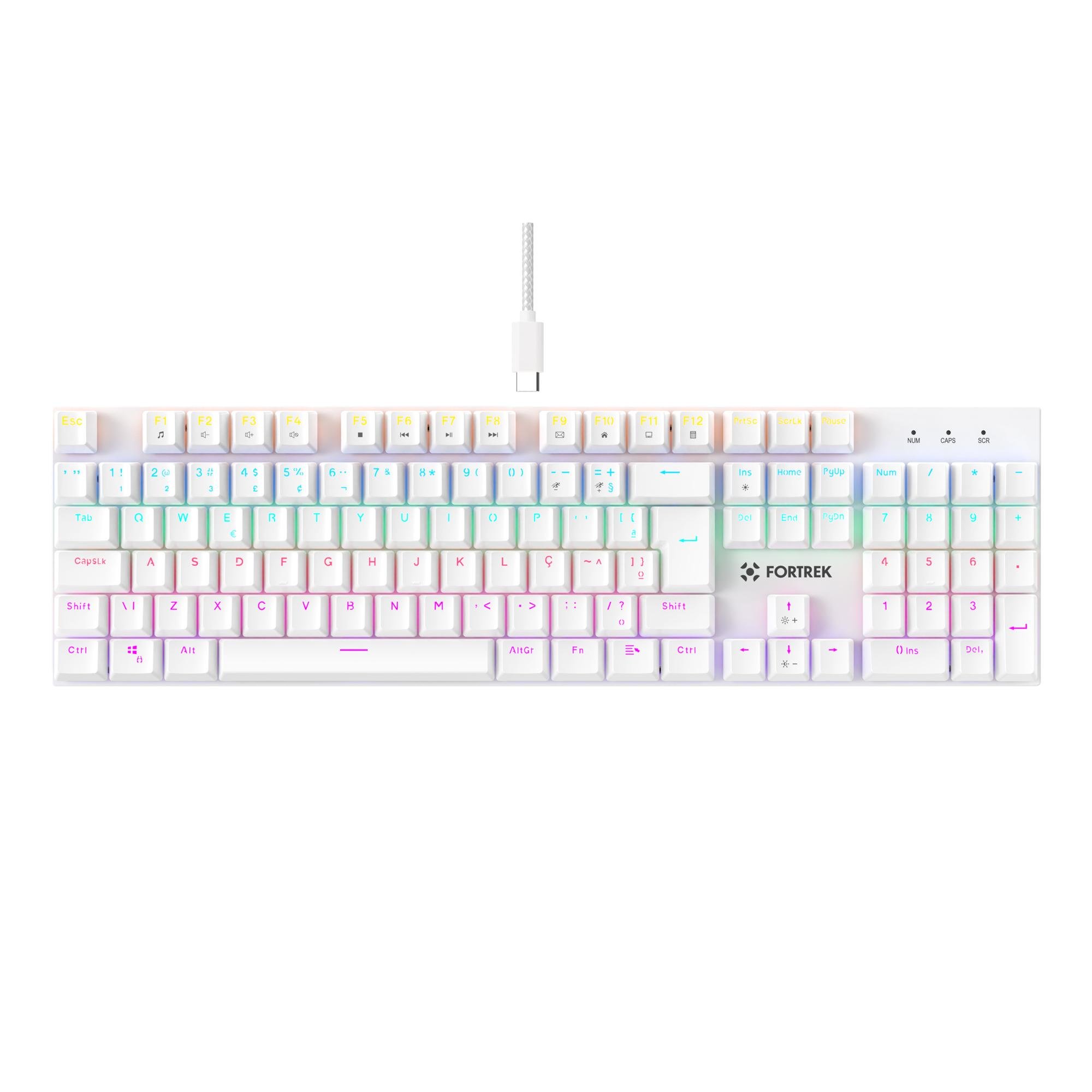 Teclado Gamer Mecânico Fortrek Gravity 100 Fullsized Switch Outemu Red