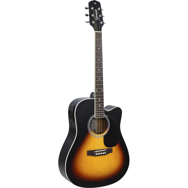 Violão Eletroacústico Aço GDC-1 CEQ Vintage Sunburst Satin GIANNINI 0