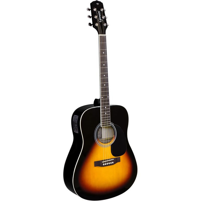 Violão GIANNINI Eletroacústico Dreadnought Folk Aço GD-1 Vintage Sunburs 0