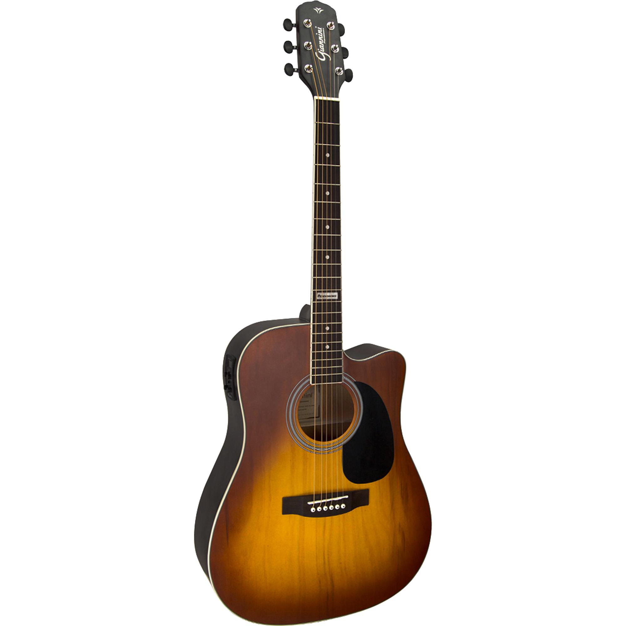 Violão Giannini GF1D CEQ Aço Honey Burst GIANNINI