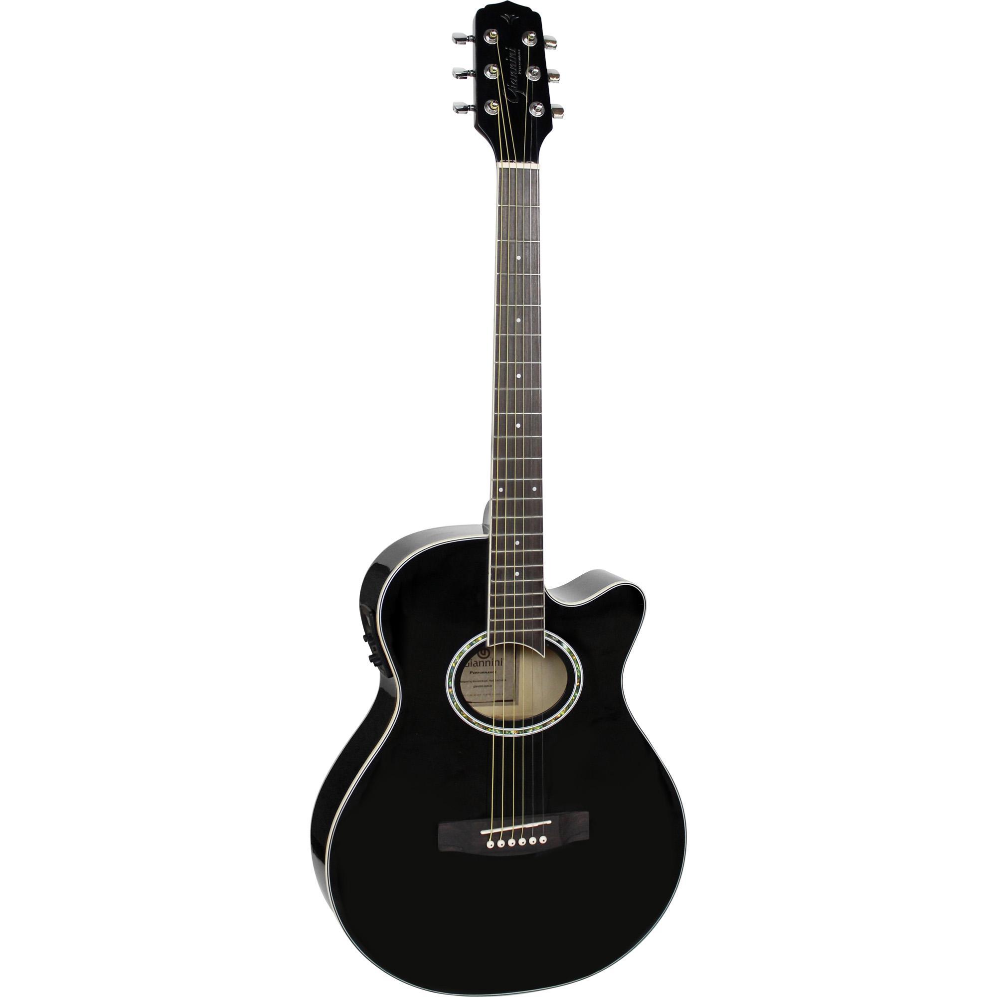 Violão Giannini GSF1D Mini Jumbo Aço Preto