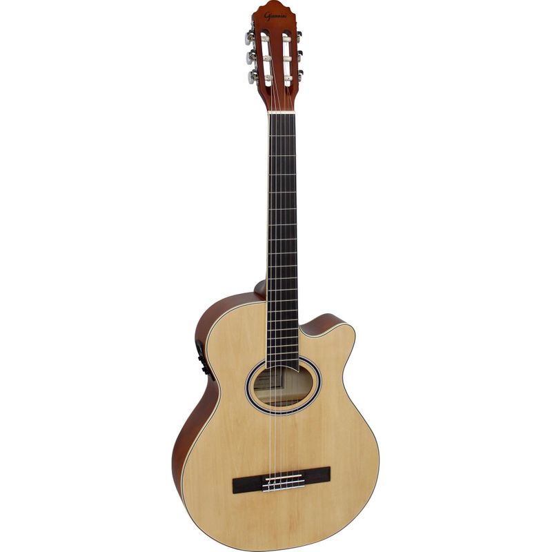 Violão GIANNINI Mini-Jumbo Cutaway Nylon GNF-1D Natural