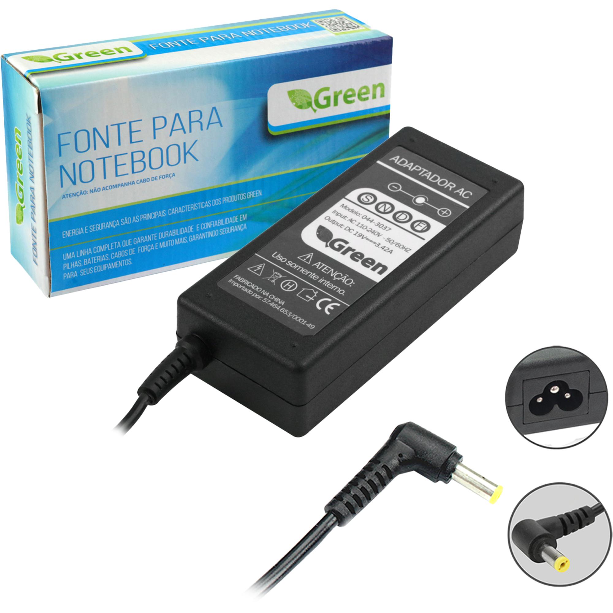 Fonte Para Notebook Acer Green 044-3037