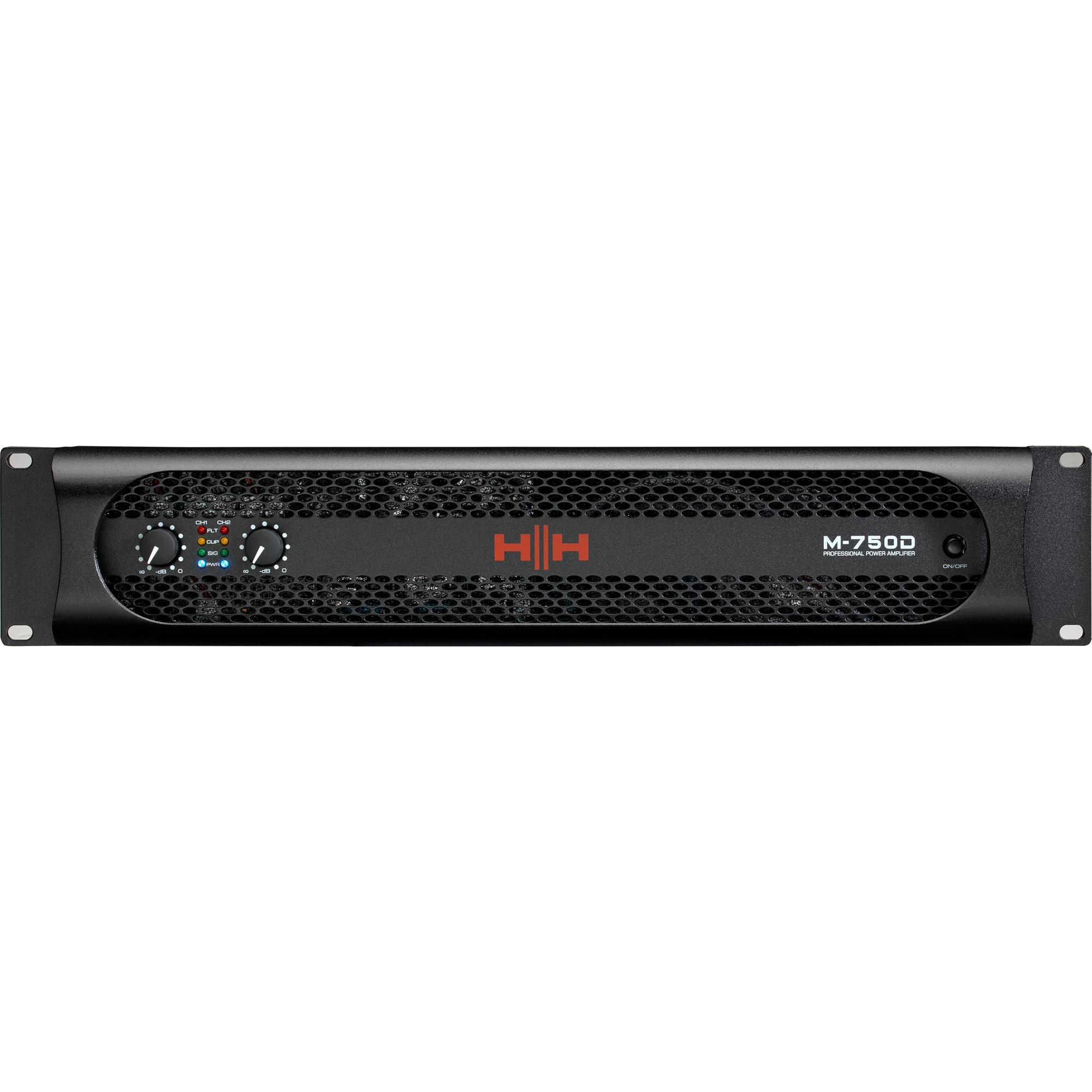Amplificador de Potência HH M-750D Power Stereo 1500w