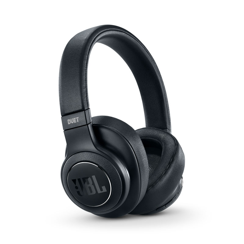 Fone de Ouvido Headphone  Duet Bluetooth Over Ear em Couro Preto