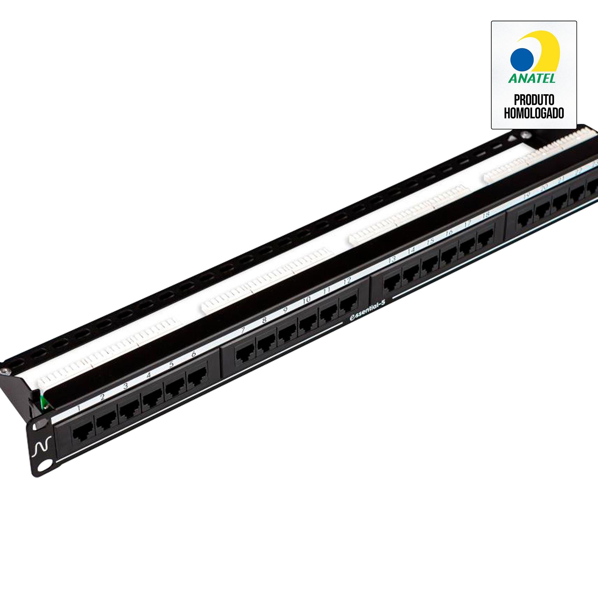 Patch Panel 24 Portas CAT.5E Nexans