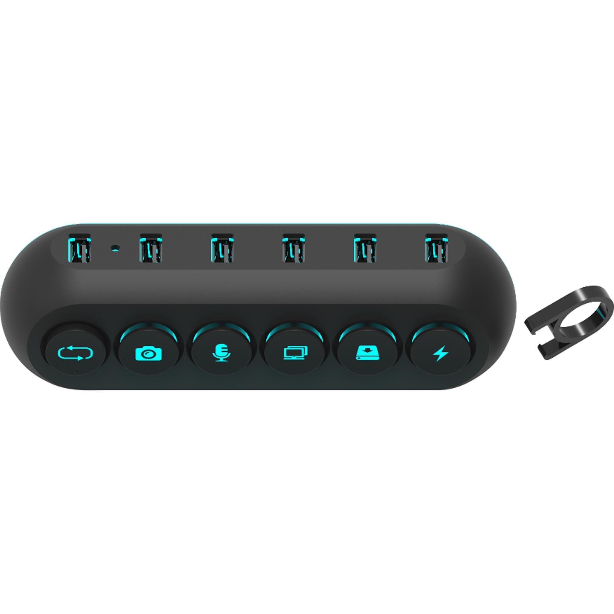 Hub 5 Portas USB 3.0 DECK 5 Preto STREAMPLIFY