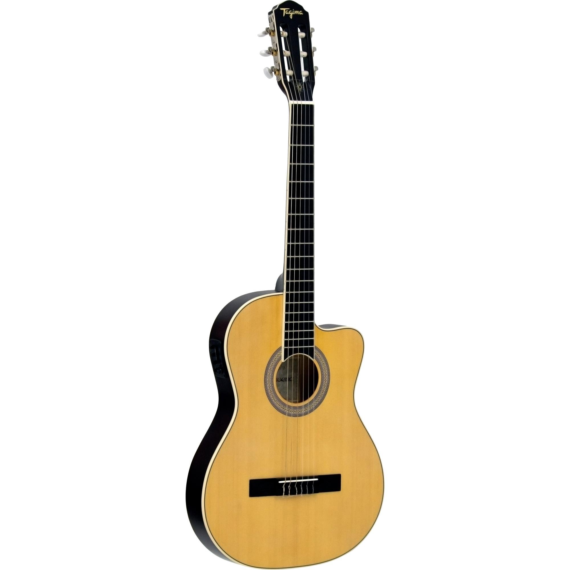 Violão Tagima Cartagena Eletroacústico Nylon Natural Satin