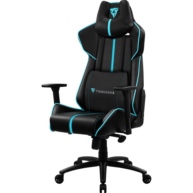 Cadeira Gamer BC7 Larger 200Kg Black Cyan THUNDERX3