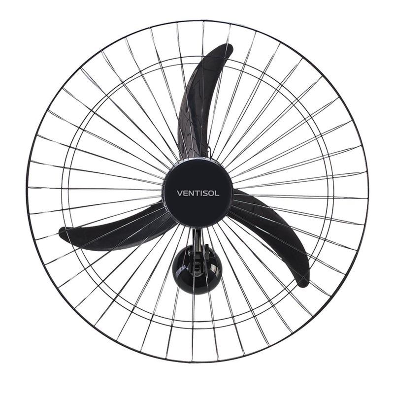 Ventilador de Parede 60cm 127V NEW PREMIUM Preto VENTISOL