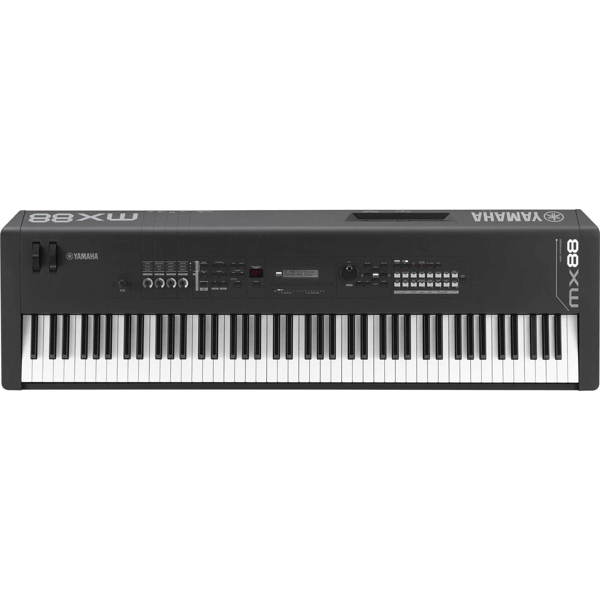 Teclado Yamaha MX88BK Sintetizador Preto